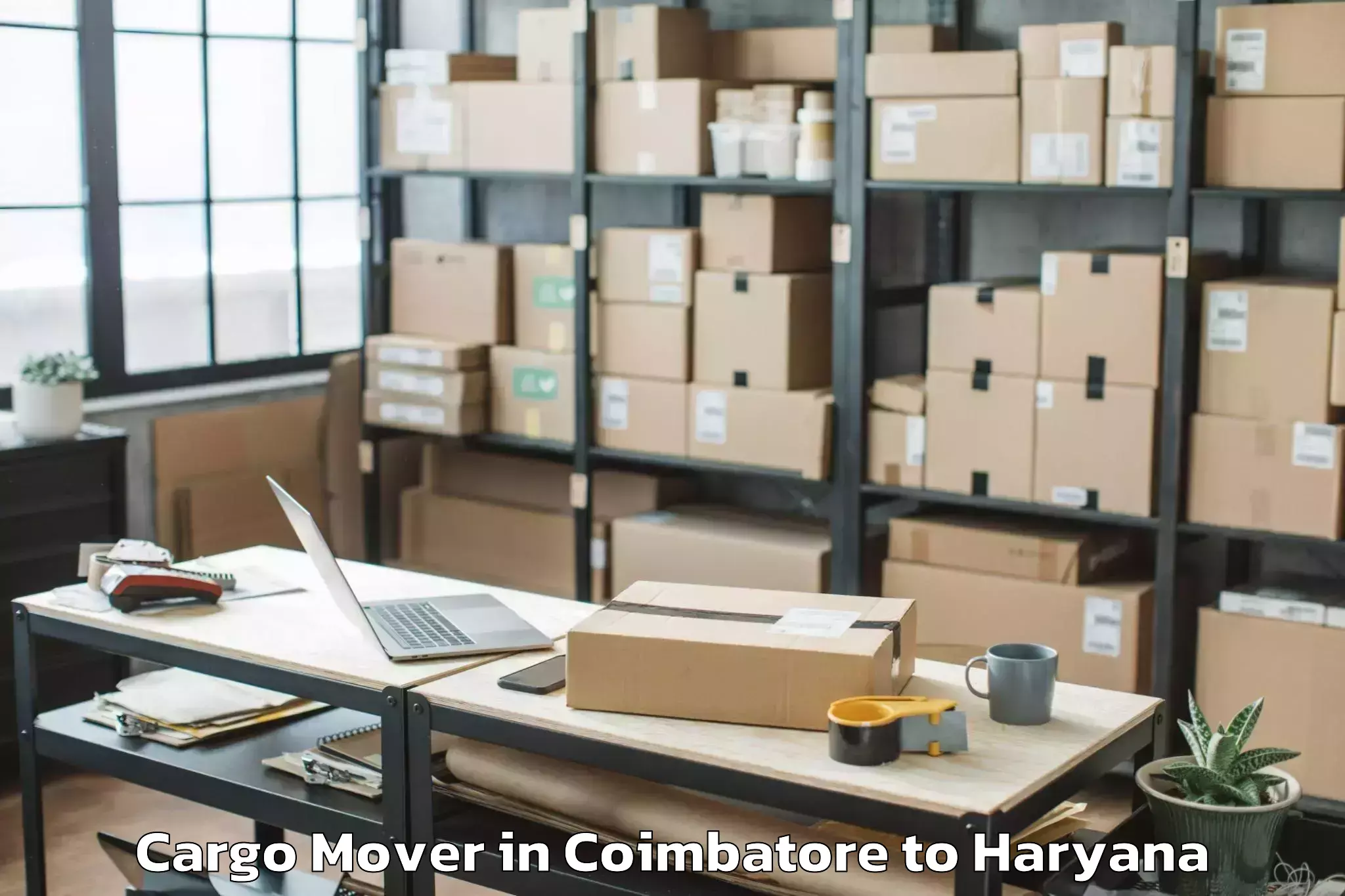 Professional Coimbatore to Abhilashi University Faridabad Cargo Mover